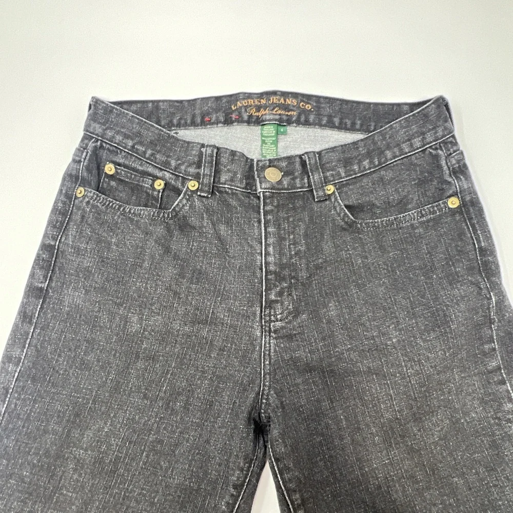 Ralph Lauren Classic Straight Jeans 4 Black Lauren Jeans Co. LRL Denim - Picture 6 of 16